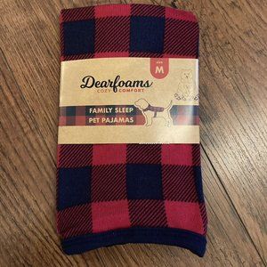 New Dearfoams Cozy Comfort Sweater Shirt Pet Pajamas Dog Cat Size Medium